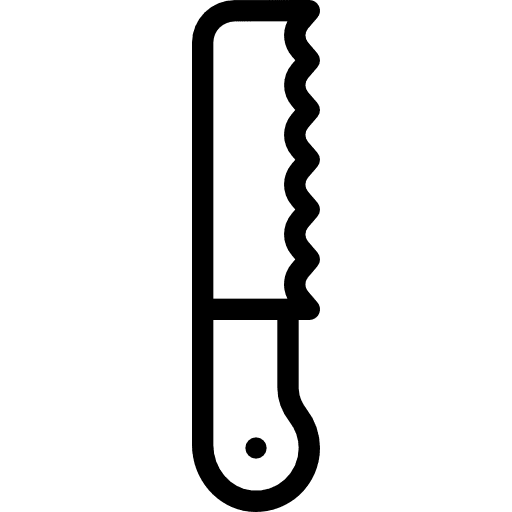 Bread knife food and restaurant knife cutting icon Bread knife food and restaurant knife cutting icon