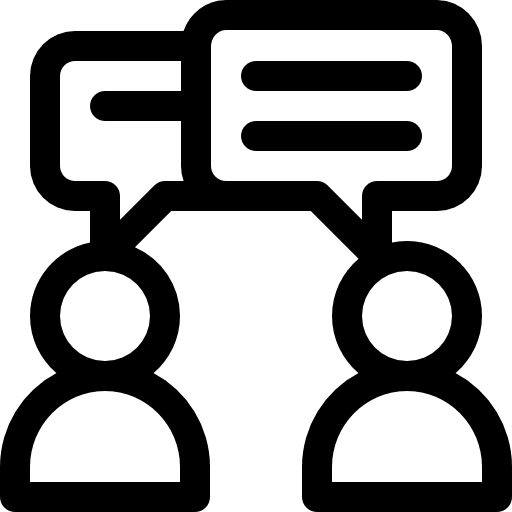 Conversation forum multimedia conversation icon