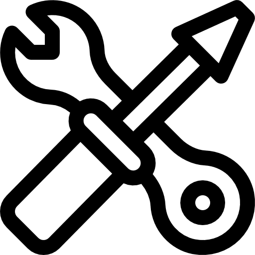 Settings home repair improvement wrench icon