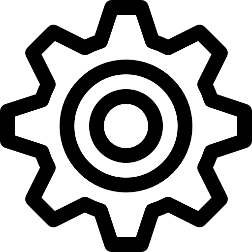 Settings gear tools and utensils configuration icon