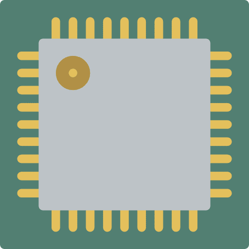 Cpu electronic electronics firmware icon