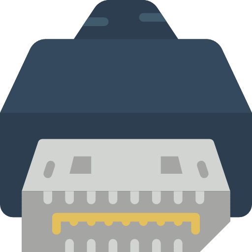 Display cable electronics multimedia icon