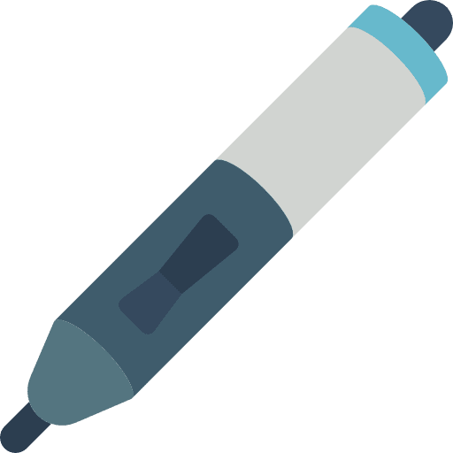 Tablet pen touch screen pen drawing icon