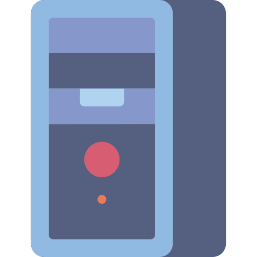 Desktop tower technology technological icon