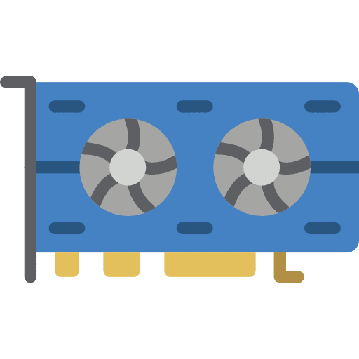 Graphic card video card device electronics icon
