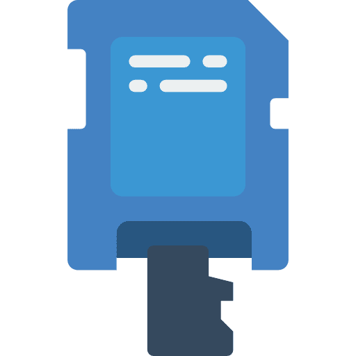 Sd card storage electronics data icon