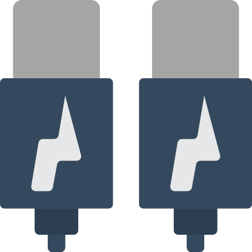 Thunderbolt technology electronic thunderbolt icon