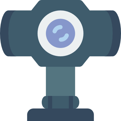 Webcam computer videocall technology icon