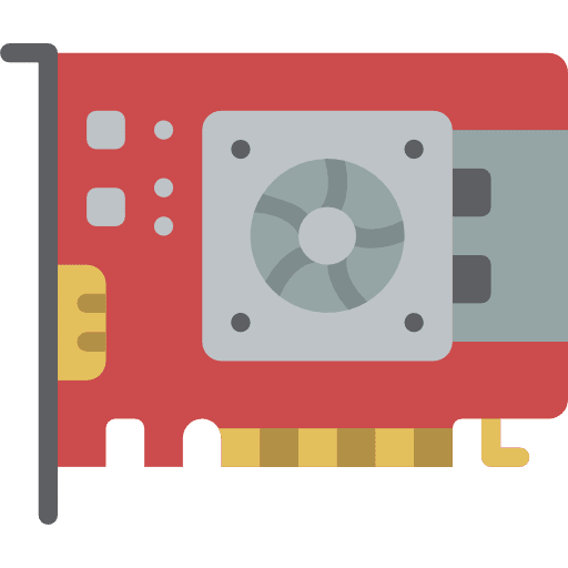 Graphic card electronic video card electronics icon