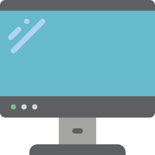 Monitor tv television technology icon