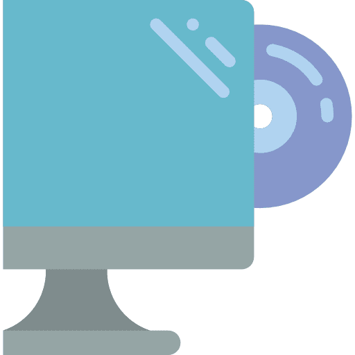 Cd drive video player hard drive dvd icon