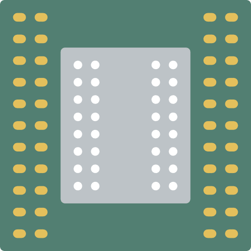 Motherboard technology chip processor icon