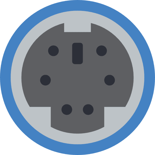 Port technology electronics connection icon