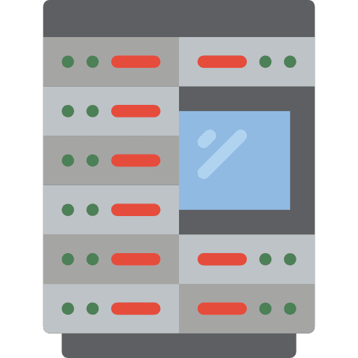 Server electronics files servers icon