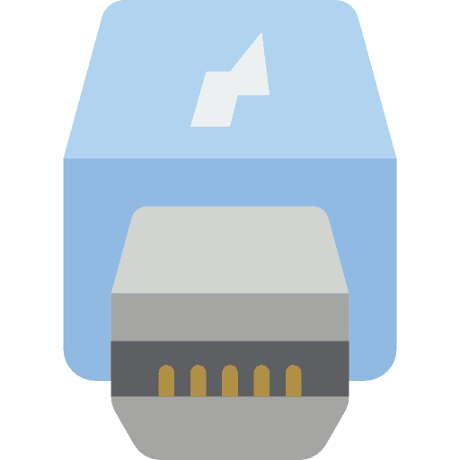 Thunderbolt thunderbolt cable connector icon