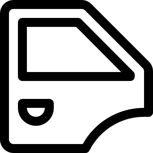 Car door electronics car door open door icon