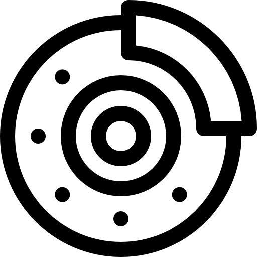 Disc brake automobile vehicle repair icon
