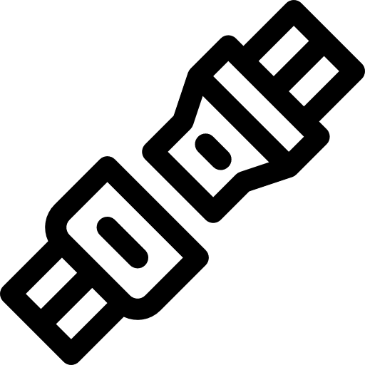 Seat belt belt transportation seat belt icon