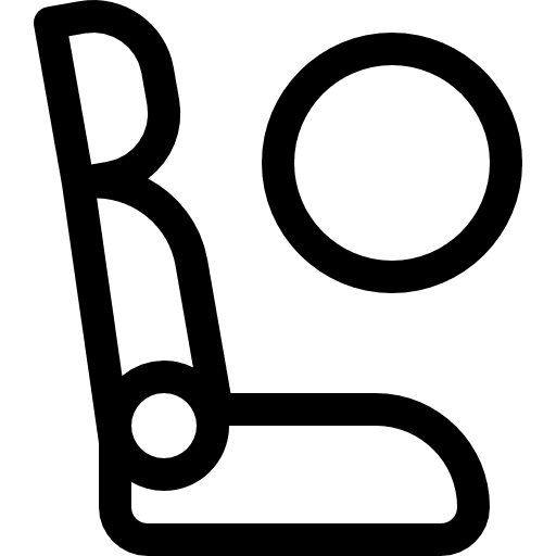 Airbag shapes accident car icon Airbag shapes accident car icon