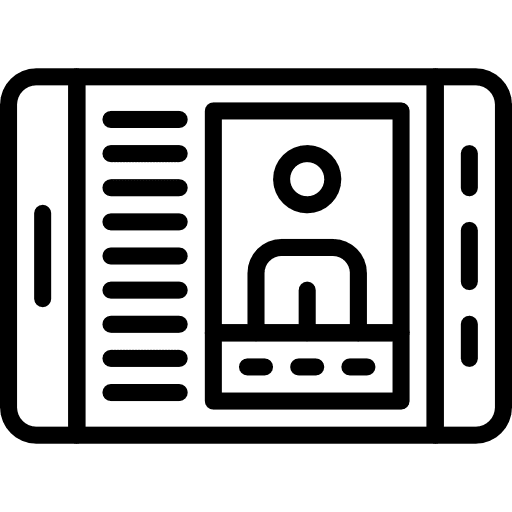 Cv curriculum people website icon