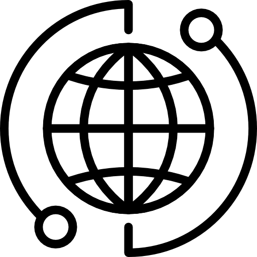 Worldwide seo and web ui worldwide icon