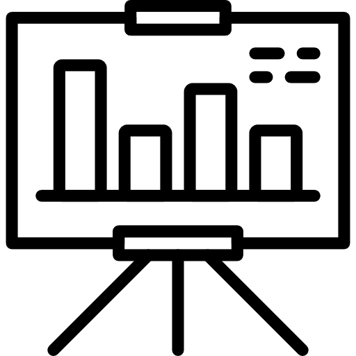 Analytics seo and web whiteboard data analytics icon