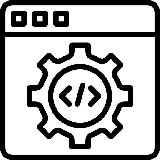 Code terminal computer process code icon