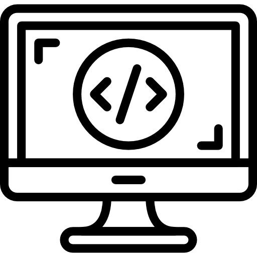 Coding code seo and web computing icon