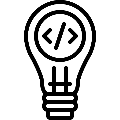 Coding invention idea coding icon