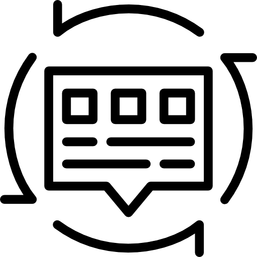 Message interface conversation comment icon