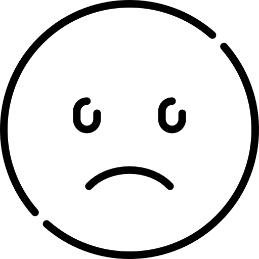 Sad miserable emoji feelings emoji icon