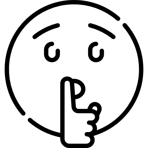 Silent silent emoticons feelings icon