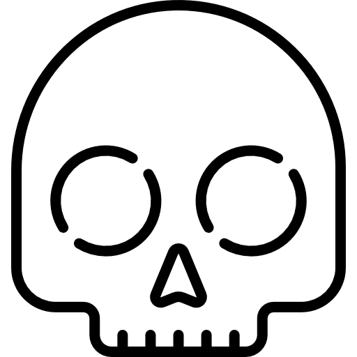 Skull smileys feelings emoticons icon