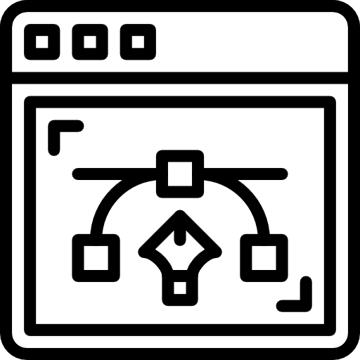 Web design edit tools computer graphic monitor icon