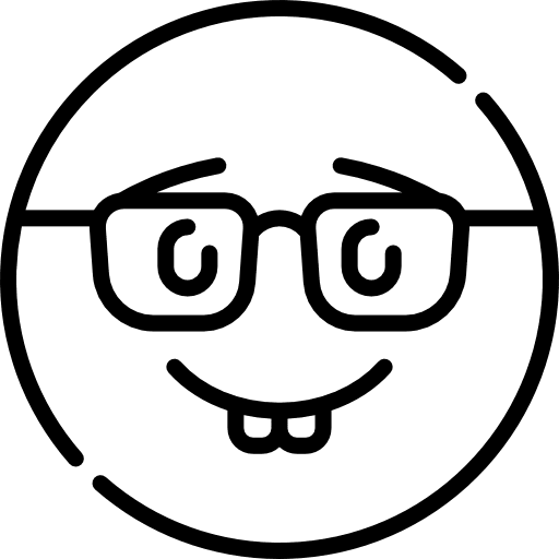 Nerd smileys nerd feelings icon