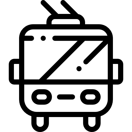 Trolleybus vehicle automobile transport icon Trolleybus vehicle automobile transport icon