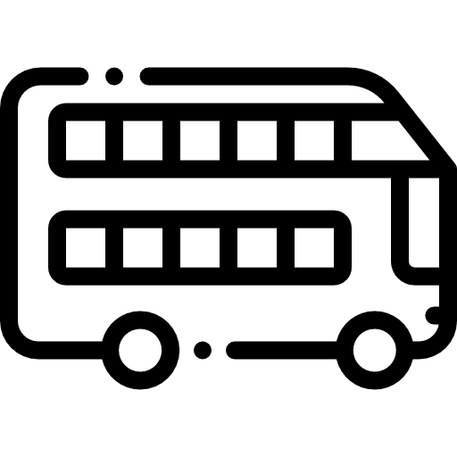 Bus automobile public transport icon Bus automobile public transport icon