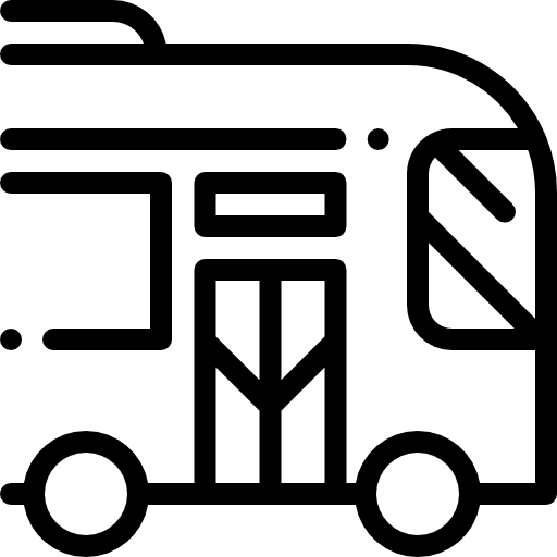 Caravan holidays vehicle camping icon Caravan holidays vehicle camping icon