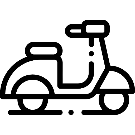 Scooter motorcycle transportation motorbike icon Scooter motorcycle transportation motorbike icon