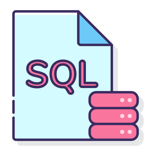 Sql file format extension file formats icon