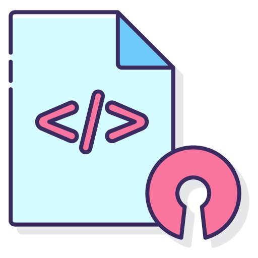 Open source diagram server cms system icon