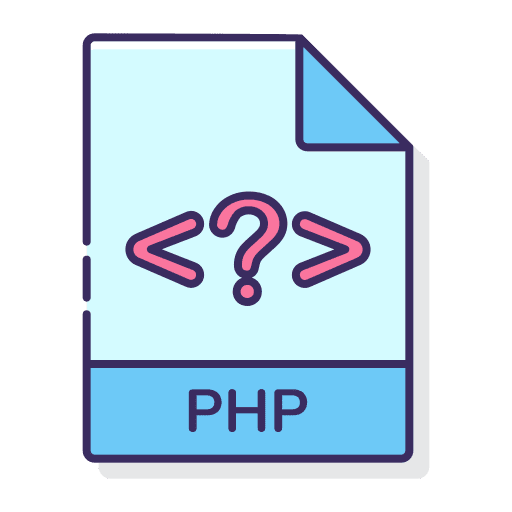 Php code programming php code electronics icon