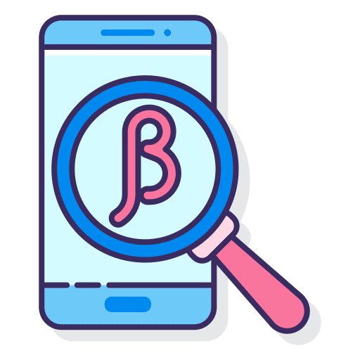 Beta letter greek user icon