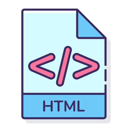 Html interface html format html extension icon