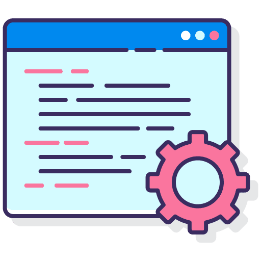 Programmer seo and web coding ui icon