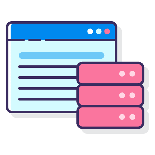 Data screen interface data icon