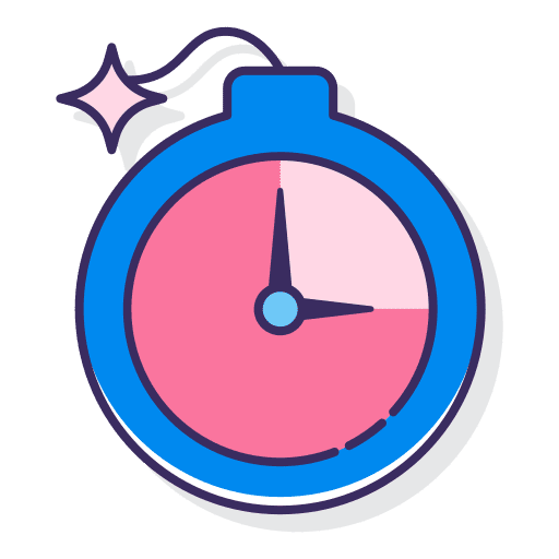 Deadline clock schedule time icon