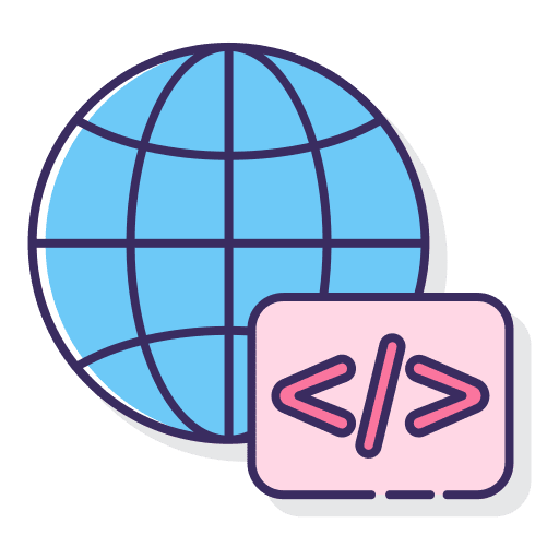 Developer electronics internet world wide web icon