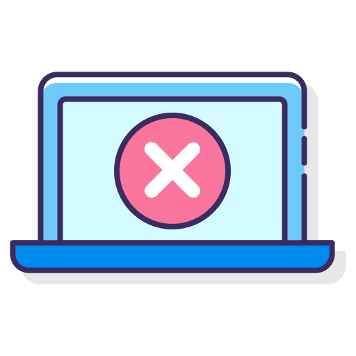 Error cancel forbidden close icon