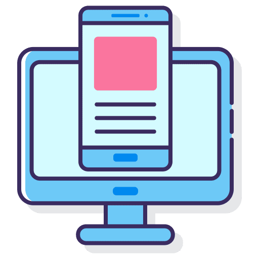 Responsive mobile phone devices ui icon